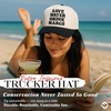 image:imageFunky Junque Adult Trucker Snapback Hat 2Tone Baseball Cap  5Panel Baseball Cap for Women and Men CottonPoly Blend Adjustable Fit Curved Brim Sun Protection for Golf Casual WearSave Water Drink Margs  BlackBeige