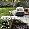 image:imageFunky Junque Adult Trucker Snapback Hat 2Tone Baseball Cap  5Panel Baseball Cap for Women and Men CottonPoly Blend Adjustable Fit Curved Brim Sun Protection for Golf Casual WearHomerun  Black PinstripeBeige