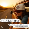 image:imageFunky Junque Adult Trucker Snapback Hat 2Tone Baseball Cap  5Panel Baseball Cap for Women and Men CottonPoly Blend Adjustable Fit Curved Brim Sun Protection for Golf Casual WearHere for a Good Time Not a Long Time  BurgundyBeige