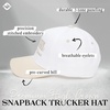 image:imageFunky Junque Adult Trucker Snapback Hat 2Tone Baseball Cap  5Panel Baseball Cap for Women and Men CottonPoly Blend Adjustable Fit Curved Brim Sun Protection for Golf Casual WearJust a Girl Who Loves Jesus  BeigeWhite