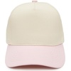 image:imageFunky Junque Adult Trucker Snapback Hat 2Tone Baseball Cap  5Panel Baseball Cap for Women and Men CottonPoly Blend Adjustable Fit Curved Brim Sun Protection for Golf Casual WearLight PinkBeige