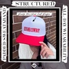 image:imageFunky Junque Adult Trucker Snapback Hat 2Tone Baseball Cap  5Panel Baseball Cap for Women and Men CottonPoly Blend Adjustable Fit Curved Brim Sun Protection for Golf Casual WearKiss Me Cowboy  WhiteRed