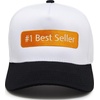 image:imageFunky Junque Adult Trucker Snapback Hat 2Tone Baseball Cap  5Panel Baseball Cap for Women and Men CottonPoly Blend Adjustable Fit Curved Brim Sun Protection for Golf Casual Wear1 Best Seller  WhiteBlack