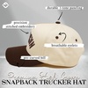image:imageFunky Junque Adult Trucker Snapback Hat 2Tone Baseball Cap  5Panel Baseball Cap for Women and Men CottonPoly Blend Adjustable Fit Curved Brim Sun Protection for Golf Casual WearNashville Upside Down  BrownBeige