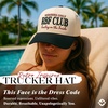 image:imageFunky Junque Adult Trucker Snapback Hat 2Tone Baseball Cap  5Panel Baseball Cap for Women and Men CottonPoly Blend Adjustable Fit Curved Brim Sun Protection for Golf Casual WearRbf Club  BeigeBlack