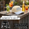 image:imageFunky Junque Adult Trucker Snapback Hat 2Tone Baseball Cap  5Panel Baseball Cap for Women and Men CottonPoly Blend Adjustable Fit Curved Brim Sun Protection for Golf Casual WearLiterally Just a Girl  Stripes  Light BlueBeige