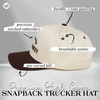 image:imageFunky Junque Adult Trucker Snapback Hat 2Tone Baseball Cap  5Panel Baseball Cap for Women and Men CottonPoly Blend Adjustable Fit Curved Brim Sun Protection for Golf Casual WearSay Howdy Stay Rowdy  BrownBeige