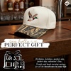 image:imageFunky Junque Adult Trucker Snapback Hat 2Tone Baseball Cap  5Panel Baseball Cap for Women and Men CottonPoly Blend Adjustable Fit Curved Brim Sun Protection for Golf Casual WearMallard Duck  Wood CamoBeige