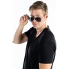 image:imageFunky Junque Aviator Sunglasses Classic Retro 80s Style Shades  Lightweight aviator sunglasses with durable frames for driving sports travel everyday wear amp bright sun2 Pack 1 BlackSmoke  1 SilverSmoke