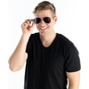 image:imageFunky Junque Aviator Sunglasses Classic Retro 80s Style Shades  Lightweight aviator sunglasses with durable frames for driving sports travel everyday wear amp bright sun2 Pack 1 BlackSmoke  1 SilverSmoke