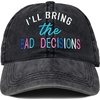 image:imageFunky Junque Bachelorette Party Girls Trip Baseball Caps  Cotton hat with embroidery for bachelorette parties bridal showers engagements amp giftsIll Bring the Bad Decisions