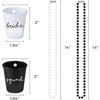 image:imageFunky Junque Beaded Shot Glass Necklaces  13 Pack Bride amp Squad  Reusable 2 oz shot glass necklaces for parties birthdays girls trips tailgates festivals amp celebrations13 Pack 1 Bride White  12 Squad Black