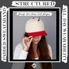 image:imageFunky Junque Blank Corduroy Snapback Hat  Adjustable Corduroy Cap with Sun Protection Golf Beach and Everyday Trendy Caps for Women and MenRedBeige