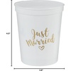 image:imageFunky Junque Bridal Bachelorette Party Cups  1 Wife of The Party 8 The Party12 Pack  Just Married WhiteGold
