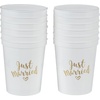 image:imageFunky Junque Bridal Bachelorette Party Cups  1 Wife of The Party 8 The Party12 Pack  Just Married WhiteGold