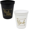 image:imageFunky Junque Bridal Bachelorette Party Cups  1 Wife of The Party 8 The Party20 Pack  2 Bride WhiteGold  18 Bride Tribe BlackGold