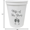 image:imageFunky Junque Bridal Bachelorette Party Cups  1 Wife of The Party 8 The Party3 Pack  Wife of The Party WhiteSilver