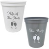 image:imageFunky Junque Bridal Bachelorette Party Cups  1 Wife of The Party 8 The Party9 Pack  1 Wife of The Party WhiteGrey  8 The Party SilverWhite