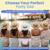 image:imageFunky Junque Bridal Straw Sun Hat Embroidered Bachelorette Party  Woven paper straw bridal hat with embroidered cursive sayings for beach outings bachelorette parties amp sunny days8 Pack 1 Bride WhiteGold  7 Bride Tribes