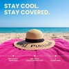 image:imageFunky Junque Bridal Straw Sun Hat Embroidered Bachelorette Party  Woven paper straw bridal hat with embroidered cursive sayings for beach outings bachelorette parties amp sunny daysA Just Married