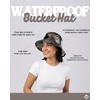 image:imageFunky Junque Bucket Hat for Women  Packable Waterproof Outdoor Sun Hat Mens Beach Fishing HikingRain Hat  Black Multi