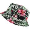 image:imageFunky Junque Bucket Hat for Women  Packable Waterproof Outdoor Sun Hat Mens Beach Fishing HikingTropicalBlack