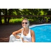 image:imageFunky Junque Cat Eye Sunglasses Trendy Retro Womens Shades  Lightweight cat eye sunglasses with slim retro frames for beach days pool parties festivals amp everyday styleGrey Crystal FramesLt Grey Lenses