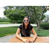 image:imageFunky Junque Cat Eye Sunglasses Trendy Retro Womens Shades  Lightweight cat eye sunglasses with slim retro frames for beach days pool parties festivals amp everyday styleWhite FramesSmoke Lenses