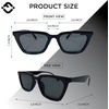 image:imageFunky Junque Cat Eye Sunglasses Trendy Retro Womens Shades  Lightweight cat eye sunglasses with slim retro frames for beach days pool parties festivals amp everyday styleBlack FramesSmoke Lenses