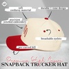 image:imageFunky Junque Corduroy Trucker Hat  Lightweight Corduroy Cap with Sun Protection Golf Beach and Everyday Trendy Caps for Women and MenChicago  Red