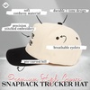 image:imageFunky Junque Corduroy Trucker Hat  Lightweight Corduroy Cap with Sun Protection Golf Beach and Everyday Trendy Caps for Women and MenDesire to Retire  BlackBeige