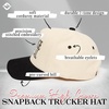 image:imageFunky Junque Corduroy Trucker Hat  Lightweight Corduroy Cap with Sun Protection Golf Beach and Everyday Trendy Caps for Women and MenMarriage Material  BlackBeige