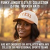 image:imageFunky Junque Corduroy Trucker Hat  Lightweight Corduroy Cap with Sun Protection Golf Beach and Everyday Trendy Caps for Women and MenTexas Upside Down  Orange