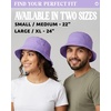 image:imageFunky Junque Cotton Bucket Hat Vintage 90s Reversible Fisherman  100 cotton bucket hat with vintage 90s look for music festivals camping fishing hiking amp the beachLavender