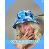 image:imageFunky Junque Cotton Bucket Hat Vintage 90s Reversible Fisherman  100 cotton bucket hat with vintage 90s look for music festivals camping fishing hiking amp the beachTie Dye Blue