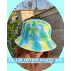image:imageFunky Junque Cotton Bucket Hat Vintage 90s Reversible Fisherman  100 cotton bucket hat with vintage 90s look for music festivals camping fishing hiking amp the beachTie Dye BlueLime