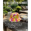 image:imageFunky Junque Cotton Bucket Hat Vintage 90s Reversible Fisherman  100 cotton bucket hat with vintage 90s look for music festivals camping fishing hiking amp the beachSmiley Face  Tie Dye Mango Sherbert LXl