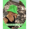 image:imageFunky Junque Cotton Bucket Hat Vintage 90s Reversible Fisherman  100 cotton bucket hat with vintage 90s look for music festivals camping fishing hiking amp the beachNeon Green
