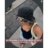 image:imageFunky Junque Cotton Bucket Hat Vintage 90s Reversible Fisherman  100 cotton bucket hat with vintage 90s look for music festivals camping fishing hiking amp the beachReversible FloralBlack
