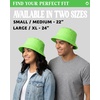 image:imageFunky Junque Cotton Bucket Hat Vintage 90s Reversible Fisherman  100 cotton bucket hat with vintage 90s look for music festivals camping fishing hiking amp the beachNeon Green