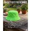 image:imageFunky Junque Cotton Bucket Hat Vintage 90s Reversible Fisherman  100 cotton bucket hat with vintage 90s look for music festivals camping fishing hiking amp the beachNeon Green