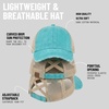 image:imageFunky Junque Criss Cross Ponytail Cap Messy Bun Distressed Baseball Hat  Ponytail messy bun baseball cap for women with crisscross elastic bands for beach gym gardening sporting events amp workBeige Mesh  Mint Distressed