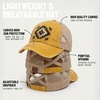 image:imageFunky Junque Criss Cross Ponytail Cap Messy Bun Distressed Baseball Hat  Ponytail messy bun baseball cap for women with crisscross elastic bands for beach gym gardening sporting events amp workAztec Design  Yellow