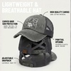 image:imageFunky Junque Criss Cross Ponytail Cap Messy Bun Distressed Baseball Hat  Ponytail messy bun baseball cap for women with crisscross elastic bands for beach gym gardening sporting events amp workDog Mom  Grey Distressed W Black Mesh
