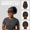 image:imageFunky Junque Criss Cross Ponytail Cap Messy Bun Distressed Baseball Hat  Ponytail messy bun baseball cap for women with crisscross elastic bands for beach gym gardening sporting events amp workBoy Mom  Black