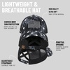 image:imageFunky Junque Criss Cross Ponytail Cap Messy Bun Distressed Baseball Hat  Ponytail messy bun baseball cap for women with crisscross elastic bands for beach gym gardening sporting events amp workAmerican Flag Star Print  Black WMesh