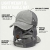 image:imageFunky Junque Criss Cross Ponytail Cap Messy Bun Distressed Baseball Hat  Ponytail messy bun baseball cap for women with crisscross elastic bands for beach gym gardening sporting events amp workGrey Distressed