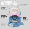 image:imageFunky Junque Criss Cross Ponytail Cap Messy Bun Distressed Baseball Hat  Ponytail messy bun baseball cap for women with crisscross elastic bands for beach gym gardening sporting events amp work3 Tone  Rbf Club  BeigeLight Pink