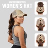 image:imageFunky Junque Criss Cross Ponytail Cap Messy Bun Distressed Baseball Hat  Ponytail messy bun baseball cap for women with crisscross elastic bands for beach gym gardening sporting events amp workBeige Mesh  Khaki Distressed