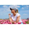 image:imageFunky Junque Criss Cross Ponytail Cap Messy Bun Distressed Baseball Hat  Ponytail messy bun baseball cap for women with crisscross elastic bands for beach gym gardening sporting events amp workCotton Eyelet  Grey